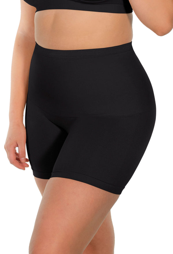 Targeted Tummy Control Stay-Up Shorts | Silicone Band - 2 Pack
