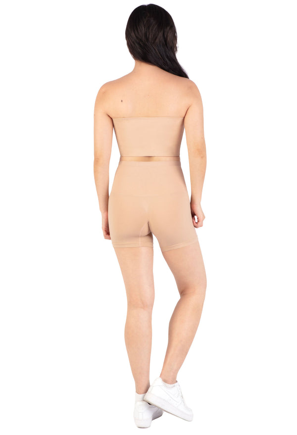 Targeted Tummy Control Stay-Up Shorts | Silicone Band - 2 Pack