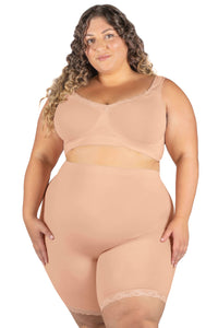 Post Surgery Comfort Long Shorts | Seamless Cotton Blend