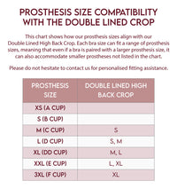 Double Lined Wire Free High Back Crop Bra & Prosthesis Set