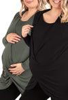 Maternity & Nursing Bamboo Soft Drape Top - 2 Pack