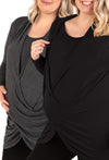 Maternity & Nursing Bamboo Soft Drape Top - 2 Pack