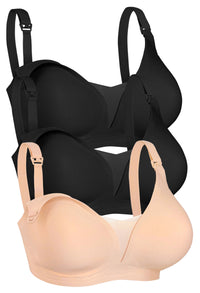 ノンワイヤー モールドカップ ブラ | 幅広ストラップ