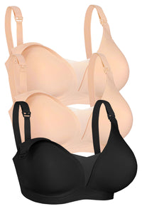 ノンワイヤー モールドカップ ブラ | 幅広ストラップ