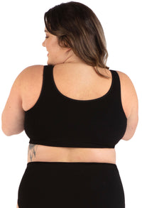 バンブー フロントホックノンワイヤーブラ パッド付き - 3枚セット