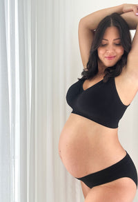 バンブー ノンワイヤー マタニティ＆授乳ブラ ＆ ブラエクステンダー 3組セット