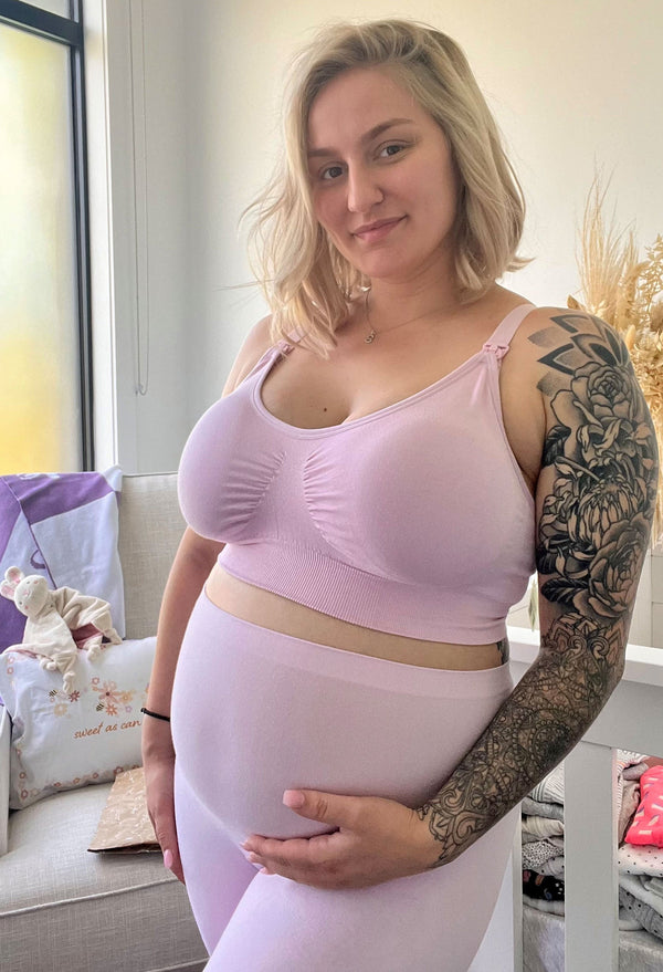 Wire-free bamboo maternity bra for everyday comfort