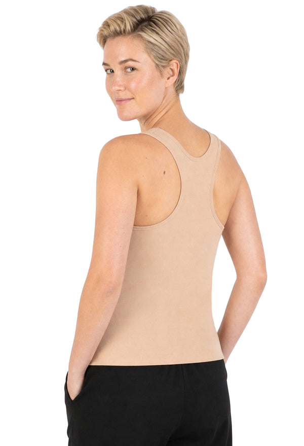 Cotton Chest Binder Racerback Top
