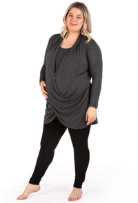 Maternity & Nursing Bamboo Soft Drape Top - 2 Pack