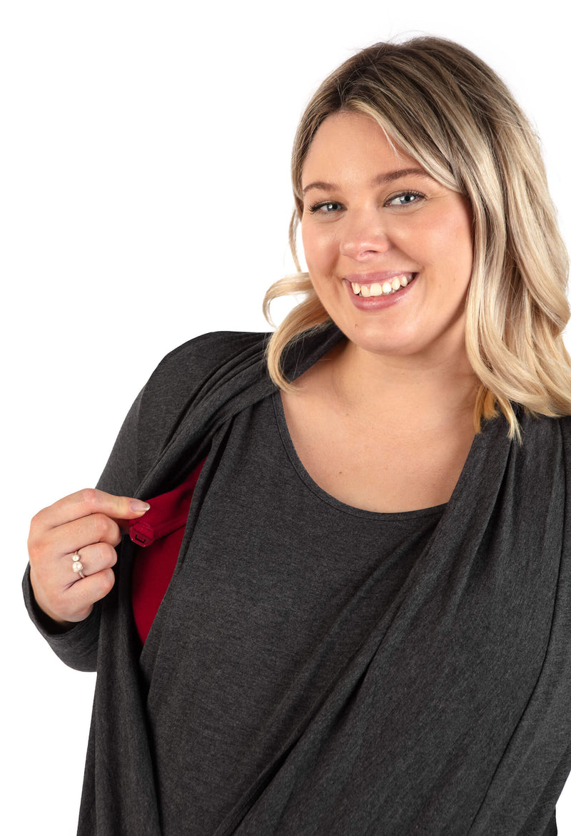 Maternity & Nursing Bamboo Soft Drape Top - 2 Pack