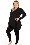 Maternity Bamboo V Neck Tunic Top