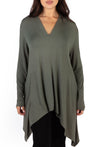 Bamboo V Neck Tunic Top