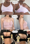 バンブー ノンワイヤー 授乳ブラ ＋ ハイカットショーツ セット - バーガンディー