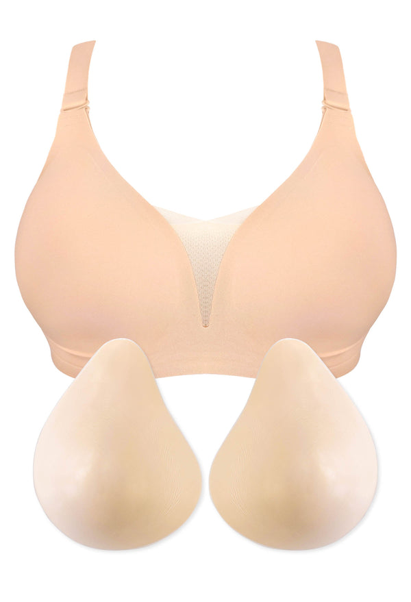 Invisible Mesh Comfort Padded Bra & Prosthesis Set