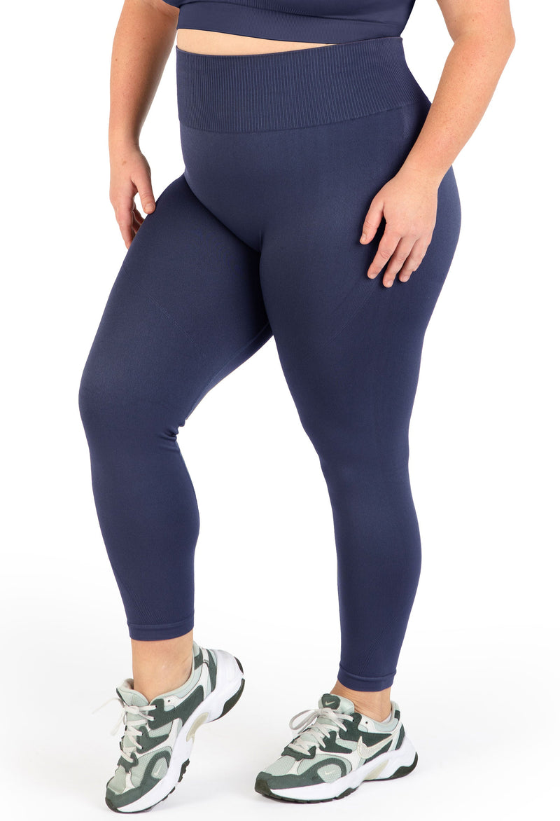 Plus Size Seamless High Waist Full Length Leggings