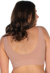 Bamboo Padded Front Closure Wire Free Bra & Prosthesis Set