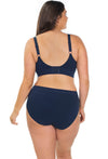 Bamboo Nursing Bra + High Cut Undies Blue Set