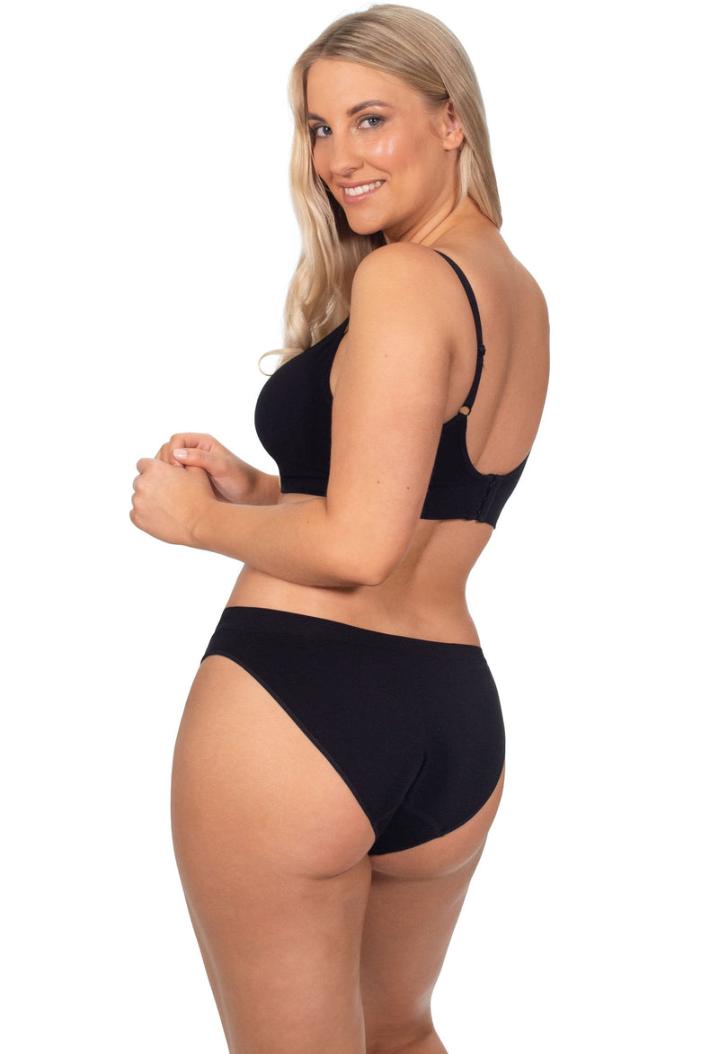 Bamboo Padded Wire Free Bra and Bikini Set