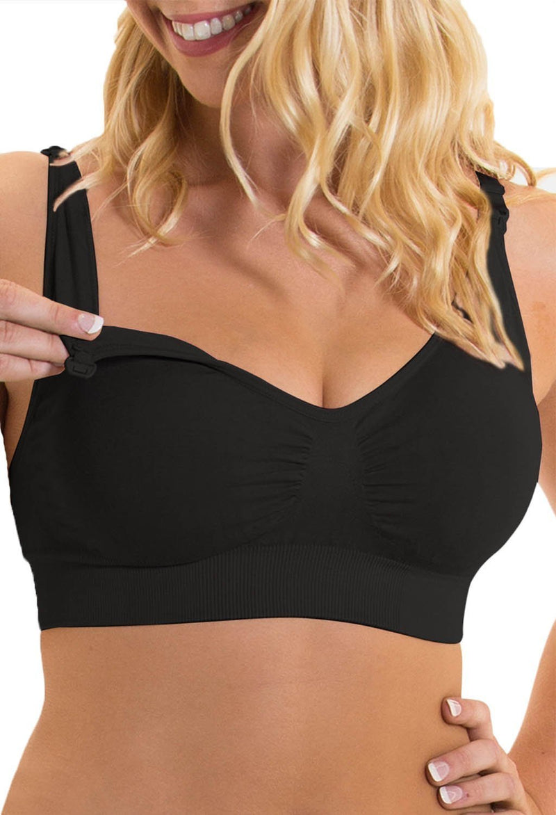 3 Pack Bamboo Wire Free Maternity and Nursing Bra + Bra Extender Set